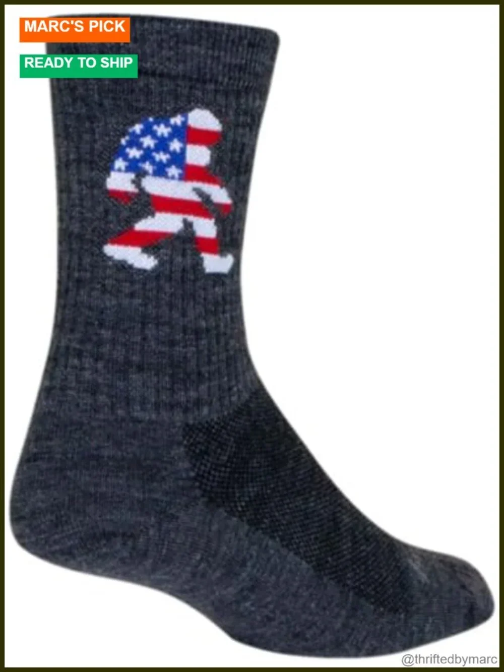 Wool Athletic Socks - 6 Pack Crew Length Hike Cycle Run